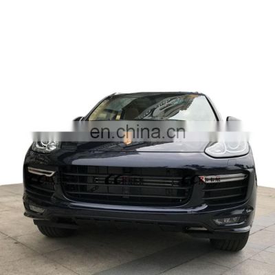 Beautiful old to new style  body kit forPorsche cayenne hood front bumper rear bumper trunk lid headlights fog lights taillights