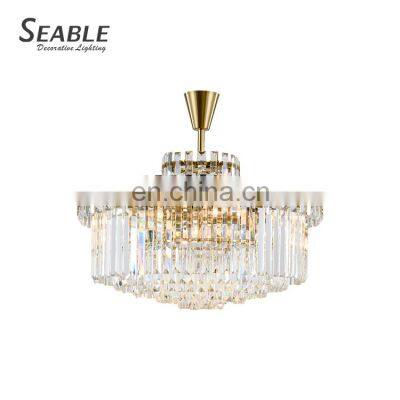 Contemporary Style Residential Decoration Home Cafe Crystal Hanging Pendant Light