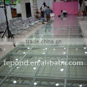 high quality glass stage for T-Show