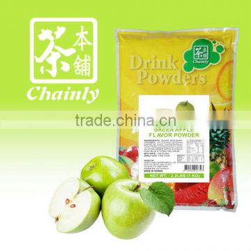 Wholesale Taiwan Supplier Green Apple Instant Fruit Flavoured Milk Powder
