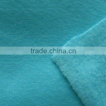 32s+14s 280gsm100% spun polyester fleece fabric