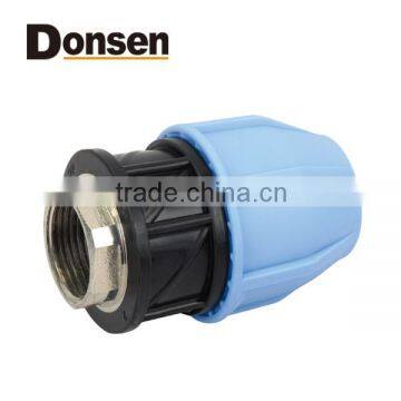 2014 FEMALE ADAPTOR WITH BRASS THREADED INSERT PP COMPRESSION FITTINGS