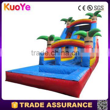 commercial grade palm tree inflatable water slide for sale