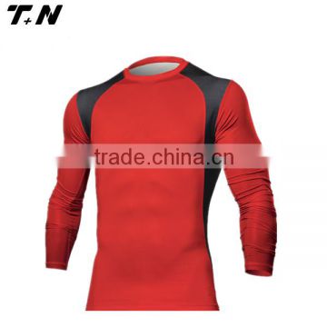 sublimation printing custom red compression jersey manufacturer