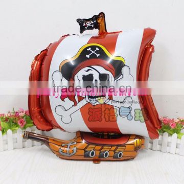 New arrival Pirate ship balloon foil helium balloons for birthday party decoration kids balloons