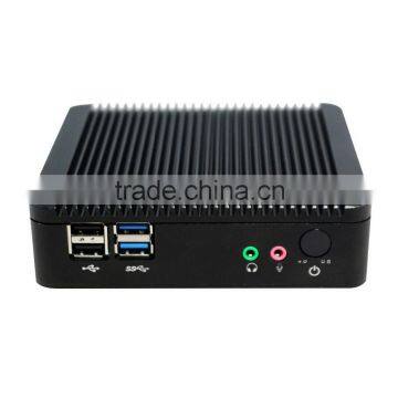 Best computer barebones ShenZhen Bay Trail J1800 2 LAN mini gaming pc 12V 2.41GHZ Turo 2.58GHZ 2 antennas WIFI