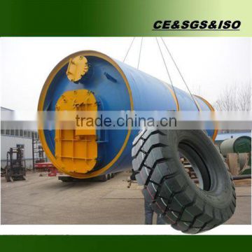 CE, ISO and BV certificated waste tyre pyrolysis to oil plant