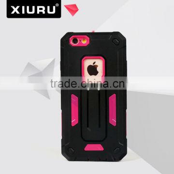 New Design Shockproof PC TPU Cover For Iphone 6 Screen Protector Cell Phone Case XR-PC-85
