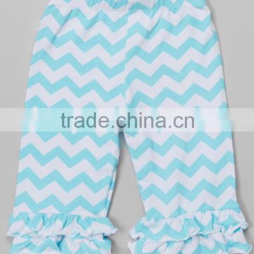 Cute baby european style fashion pants cotton pants wholesale girls ruffle pants wholesale capris