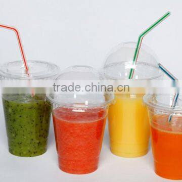 Disposable PET Dessert Use Single Wall Insulated Plastic Cup With Lids