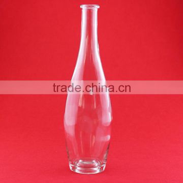 low cheap glass material bottles ice wine bottles 700ml aluminum metal cap bottles