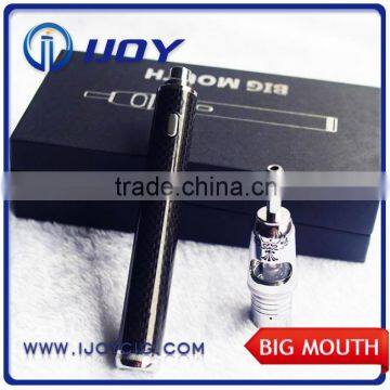 2015 original huge vapor, IJOY Big Mouth tanks with hugh capacity variable voltage 1670 mah battery carbon fiber coating tube