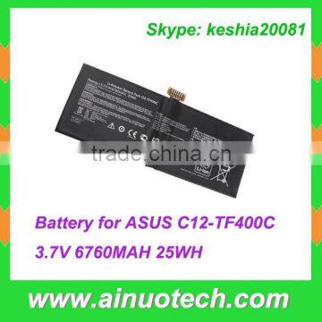 original Battery for ASUS laptop battery C12-TF400C 3.7V 6760mah 25WH internal battery laptop power bank
