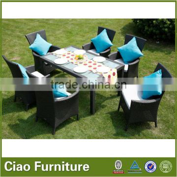 Garden patio rattan table set / dining table and chair