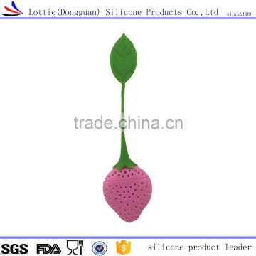 Hot fashion Eco-friendly non-toxic Strawberry shape silicone tea infuser
