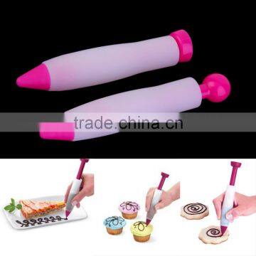 Pastry Cream Chocolate Decorating Syringe Silicone Plate Paint Pen Cake Cookie hot Selling