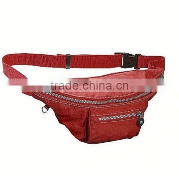 New arrival Hot sales polyester waist bag with zipper for sports and promotiom