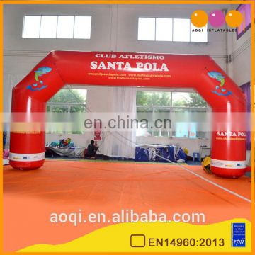 inflatable red welcome arch gate for promotion