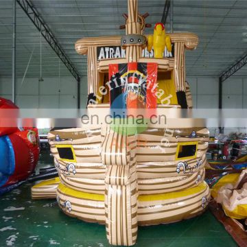 amusing inflatable pirate ship inflatable slide for kids children