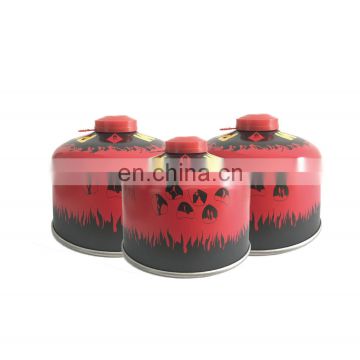 Hebei threaded valves 230g and butane gas canister for climber 230g