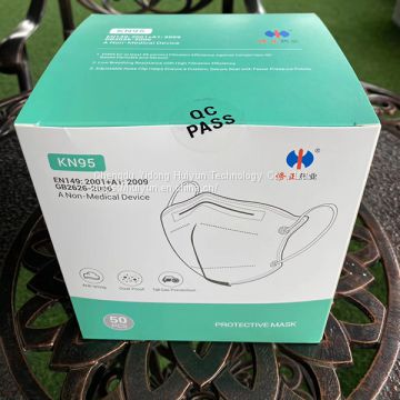 Kn95 Protective Face Mask 5layers Face Mask Gb 2626-2006 White Color   