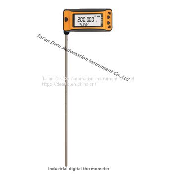 Digital readout industrial grade thermometer with wireless communication