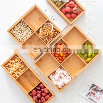 100% Organic Eco Friendly Party Picnic Camping Multi-Purpose Removable Bamboo Storage Box Pantry Organizer Kitchen & Tabletop
