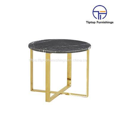 nordic minimalist living room negotiation end table rectangular shape rose gold stainless steel glass or marble top side table