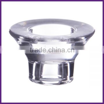 Clear Pressed Glass Thick Bottom tealight holder
