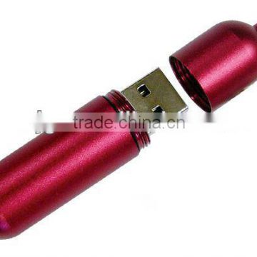 OEM Promotional Capsule Shape USB Flash Drive with Keychin