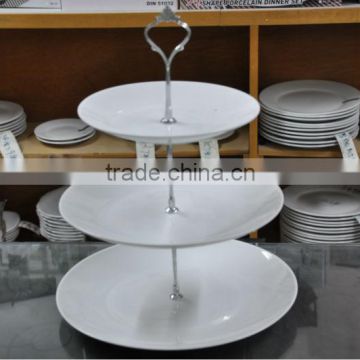 PORCELAIN DINNER PLATES 3 LAYERS PORCELAIN CAKE SET COUP SHAPE CAKE SET WITH STAND