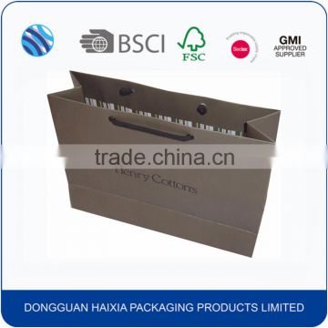 China manufacturer custom printed paper shopping bag