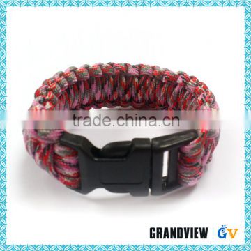 Wholesale customized good quality woven paracord bracelet