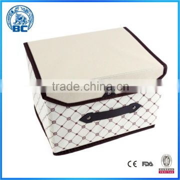 Non Woven Foldable Storage Box With Lid,Decorative Storage Box With Lid