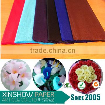 25g Stretch crepe papel wrapping flower