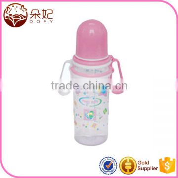 China best-selling food grade pp orange/blue/pink DF-831 baby milk bottle
