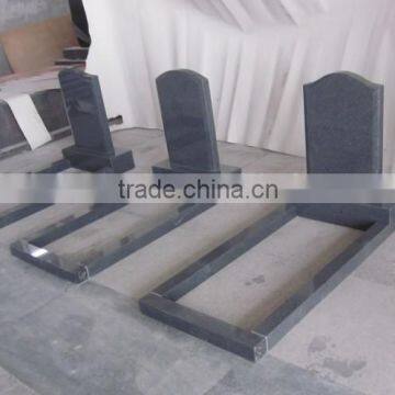 g654 sesame black granite tombstone