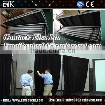 Adjustable telescopic banner pole pipe and drape used pipe and drape kits with road case