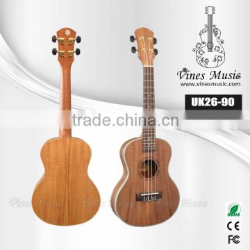 24 inch wholesale koa thin body ukulele china guitar (UK26-90)