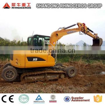 8ton mini digging machine excavator long arm buckets for excavator