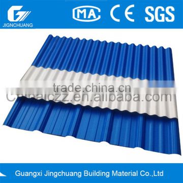 Colorful PVC corrugated roofing sheets Small Wave Design