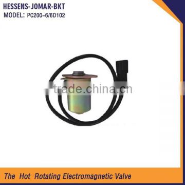 New product hot sale rotating solenoid valve manufacturers for PC200-6 6D102