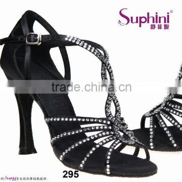 Woman Fashion Latin Salsa Shoes Black Dance Shoes
