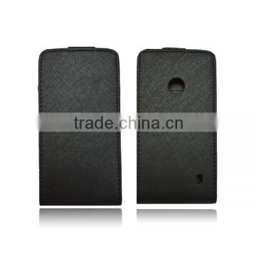 slim black flip leather case cover for nokia lumia 520