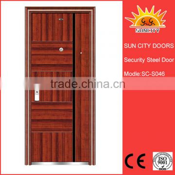 SC-S046 Hot selling 2016 iron front door design,wrought iron entry door