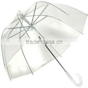 clear umbrella,straight umbrella.transparent umbrella