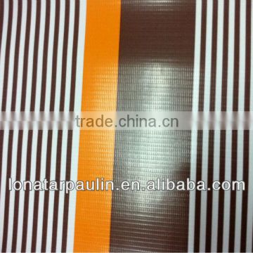striped plastic tarpaulin