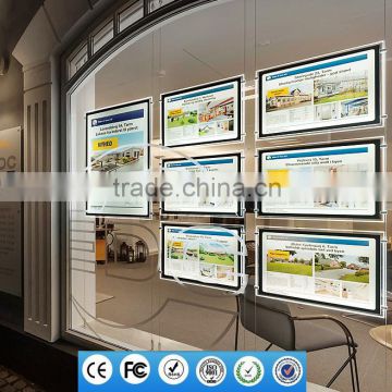 2016 Cable Travel Agency Window Light Display Led Sign Holders