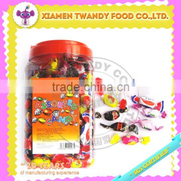 Dannise assorted mix fruit center filled hard candy in jar