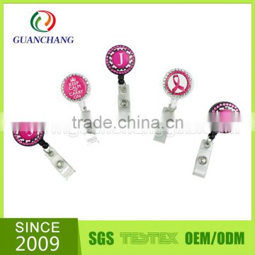 new items in china market business companies plastic retractable badge reel with alligator clip